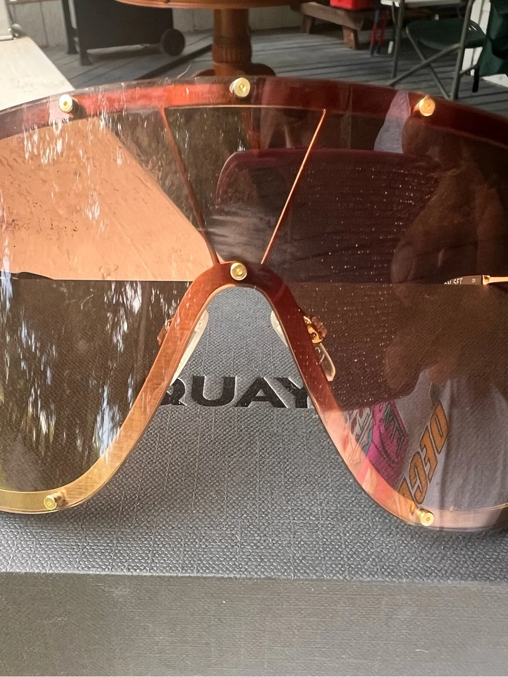 Quay Australia Sunglasses Accessories Set in Black and Yellow